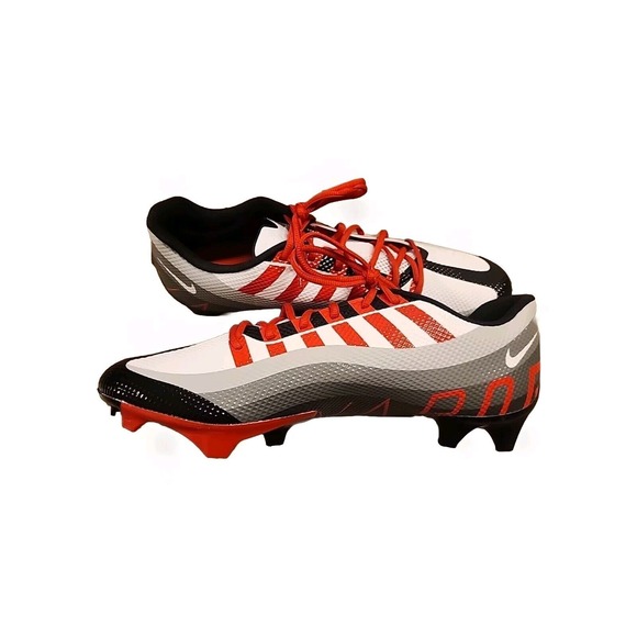 New Size 13.5 Nike Vapor Edge Speed 360 Black Univeristy Red Football CV6349-010 - Picture 3 of 6